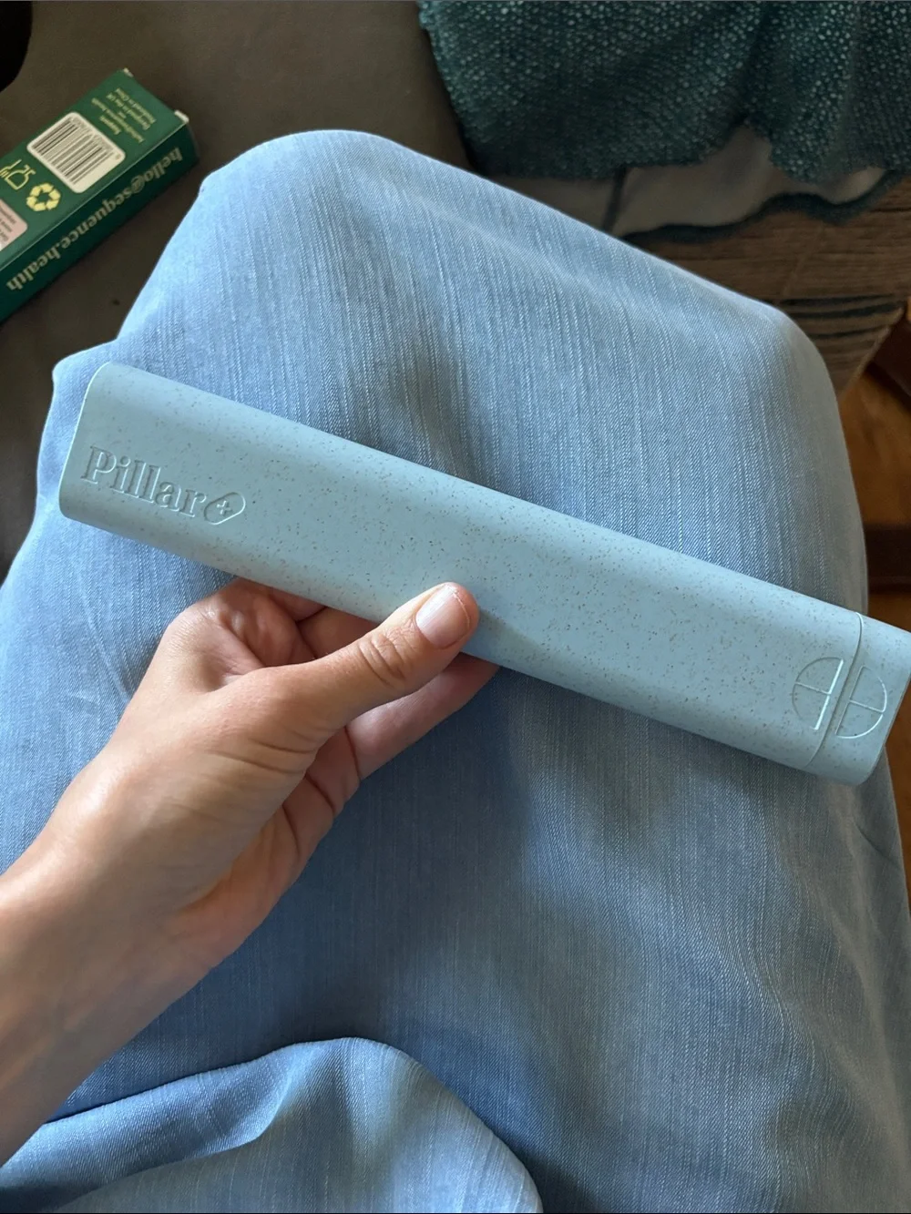 PILLAR 7 day daily pill organizer XL powder blue